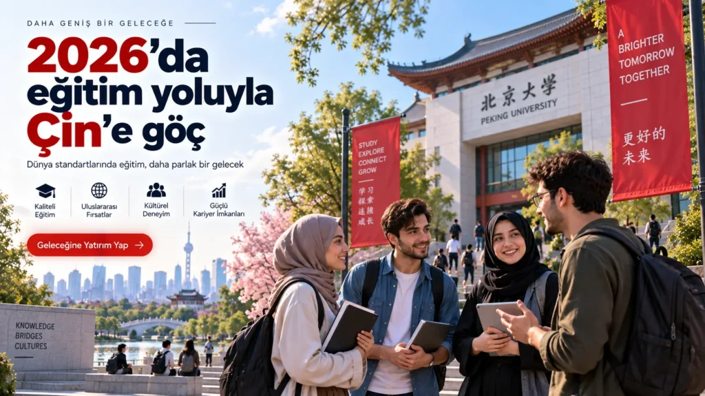 ’da eğitim yoluyla Çin’e göç