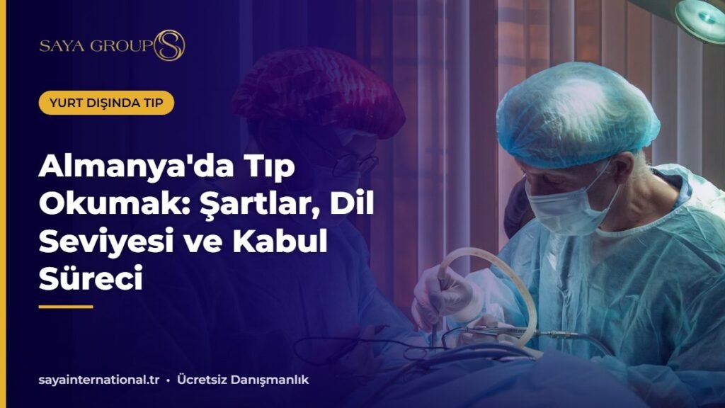 Almanya'da tıp okumak isteyen öğrenciler için hastane koridoru