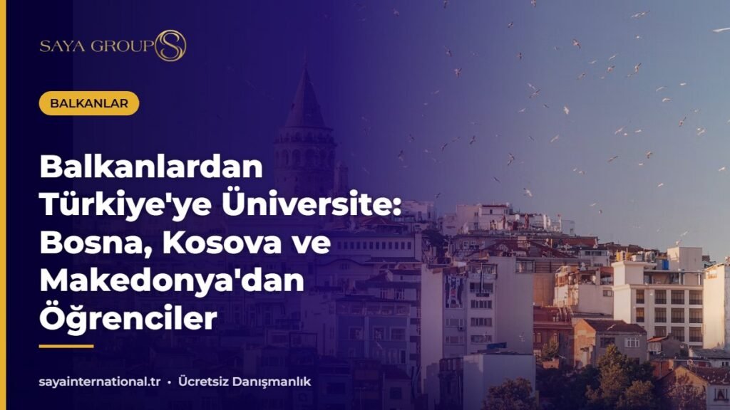 Balkanlardan Türkiye'ye üniversite okumaya gelen öğrenciler