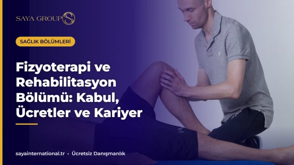 Fizyoterapi bölümü öğrencisi hastaya egzersiz yaptırıyor