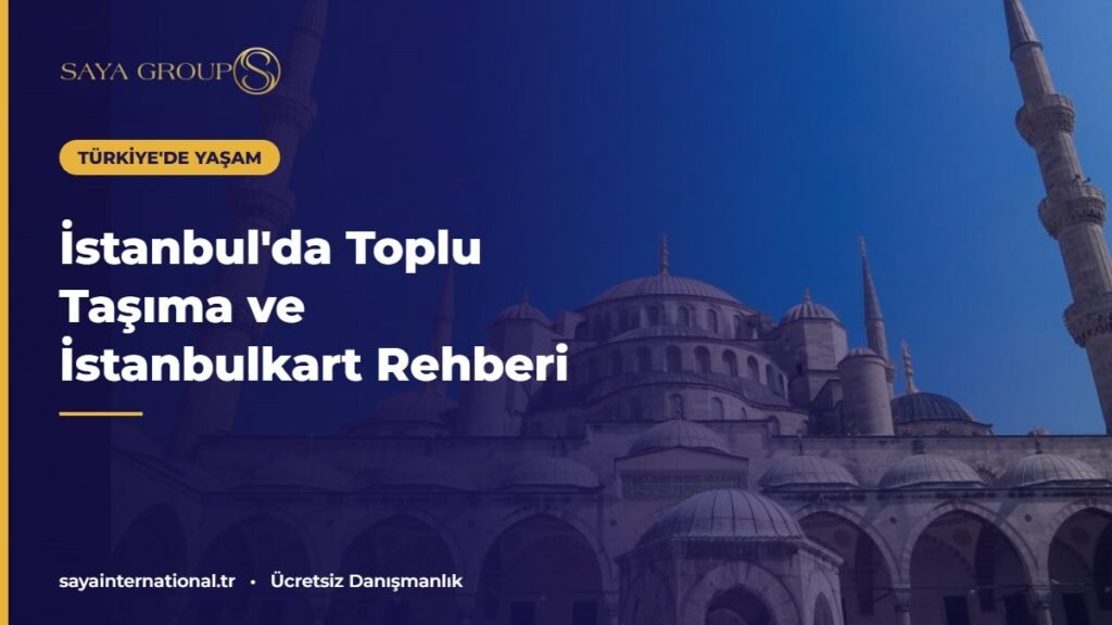 İstanbul'da şehir manzarası ve toplu taşıma