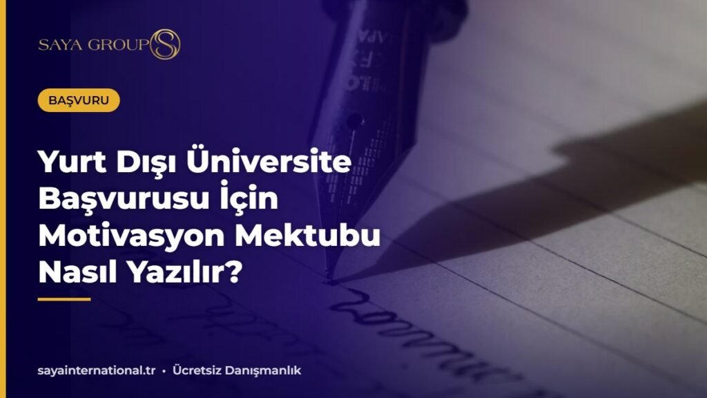 Motivasyon mektubu nasıl yazılır diye not alan öğrenci