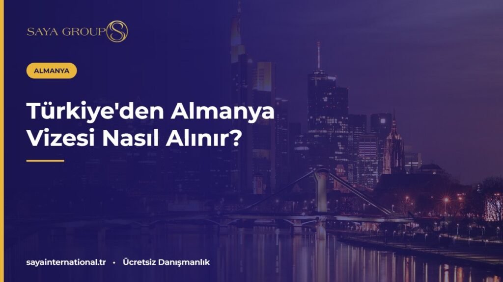 Almanya vizesi başvurusu için Frankfurt şehir manzarası