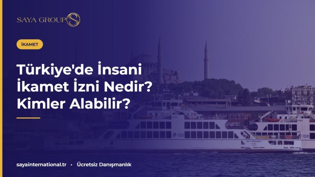 Türkiye'de insani ikamet izni için İstanbul Boğazı manzarası