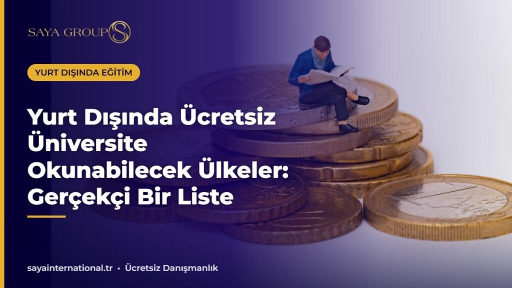 Yurt dışında ücretsiz üniversite seçeneklerini araştıran öğrenci